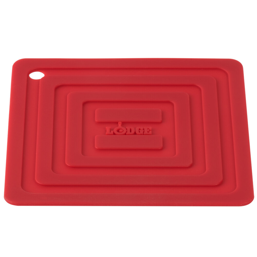 Lodge AS6S41 Red 6" x 6" Silicone Pot Holder