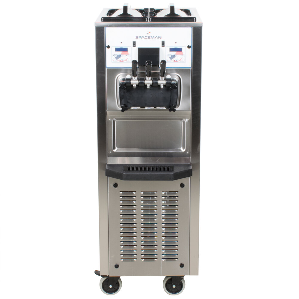 Spaceman 6260h Soft Serve Ice Cream Machine With 2 Hoppers 208230v 3 Phase 2697