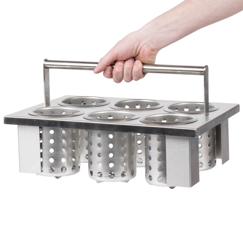 SterilSil E1BS6OEW Stainless Steel DropIn Silverware Cylinder