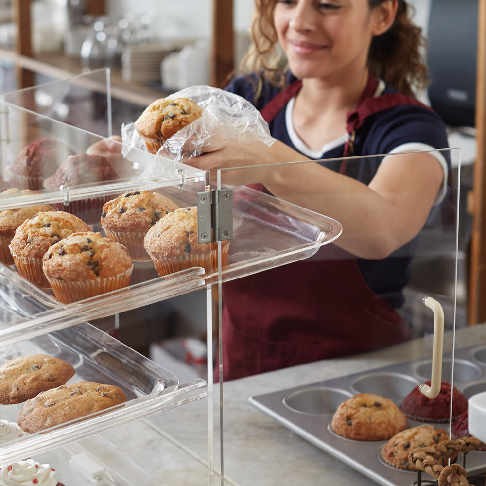 Choice Clear Acrylic Bakery Display Case Tray 20 1/4" x 13 1/4"