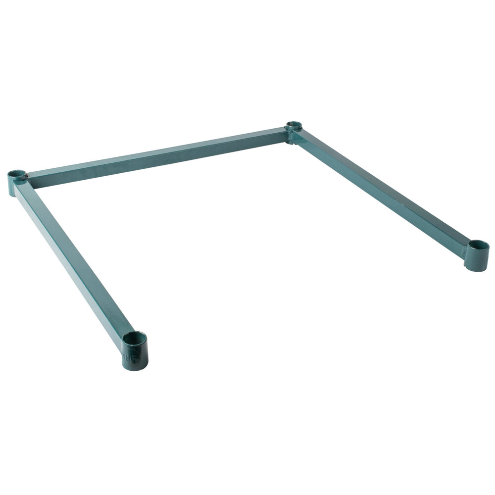 Regency ThreeSided Green Epoxy 24" x 24" Frame for Wire Shelving