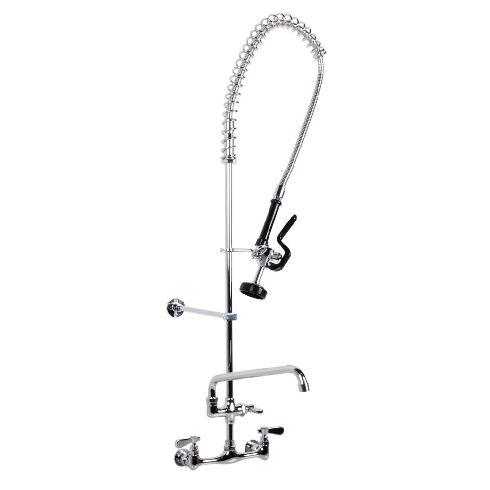 Regency 1.15 GPM WallMount PreRinse Faucet with 8" Centers and 12
