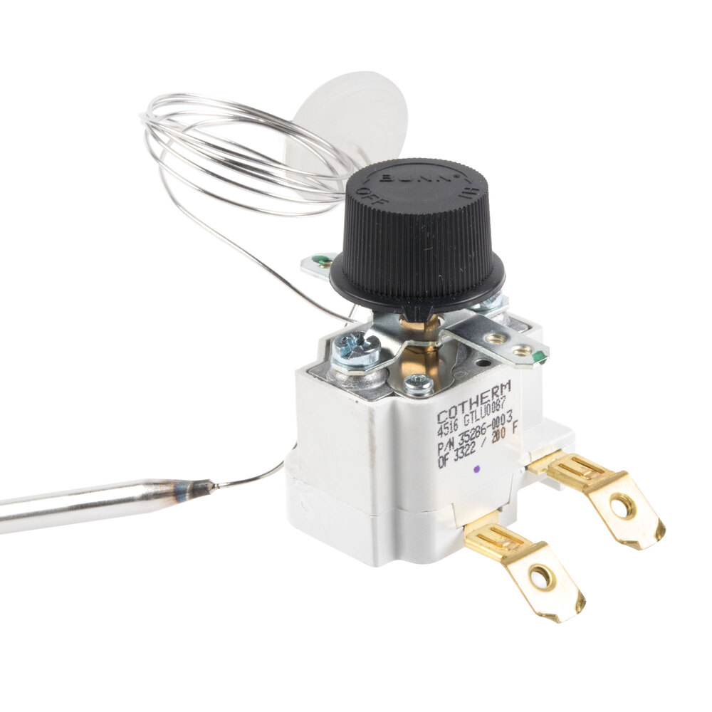 Bunn 02542.0000 Robertshaw Thermostat Assembly for HW2 Hot Water Dispensers