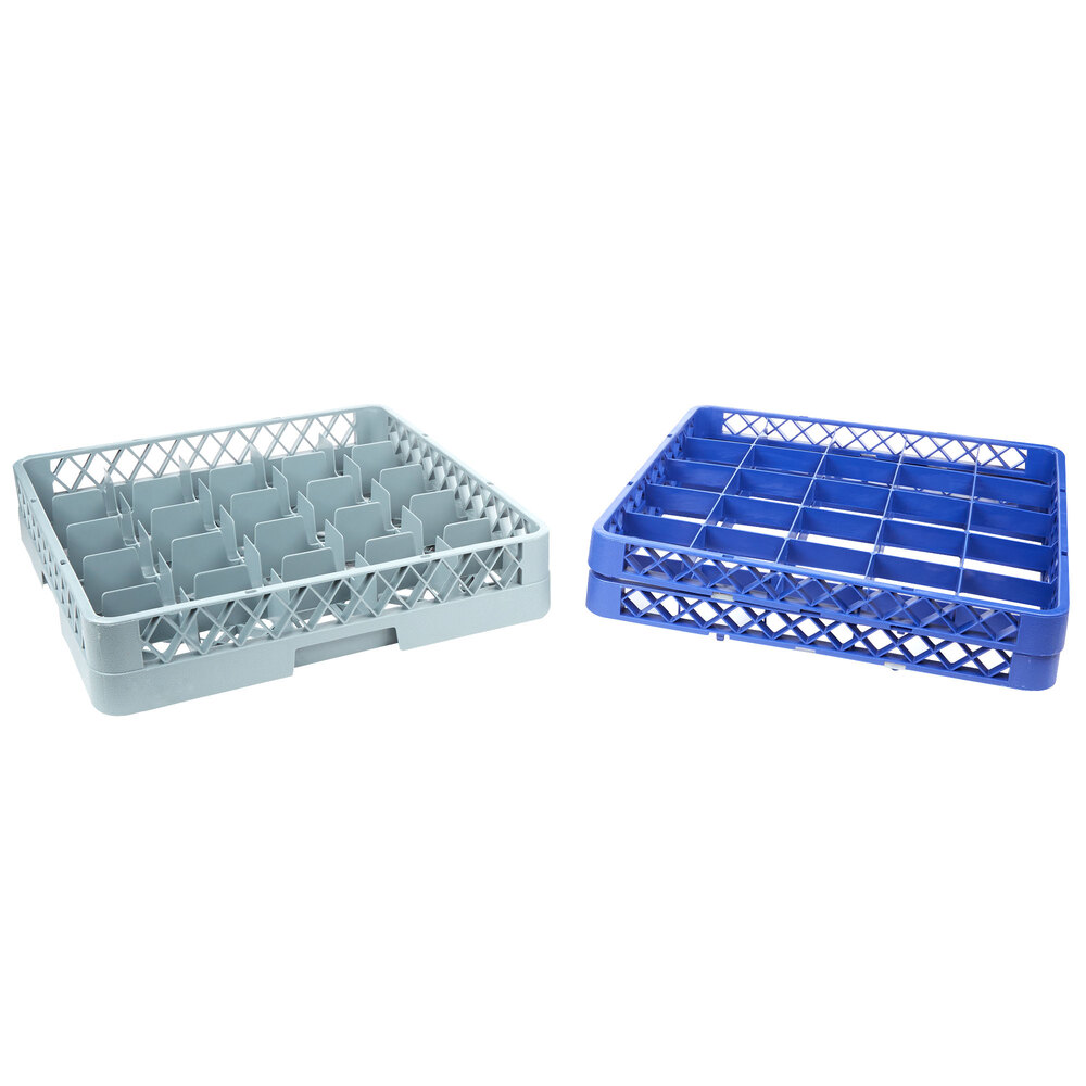 Noble Products Gray FullSize Glass Rack with 2 Blue
