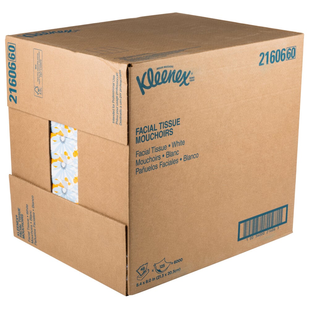 Kleenex 21606 Bulk Tissue Boxes 48/Case