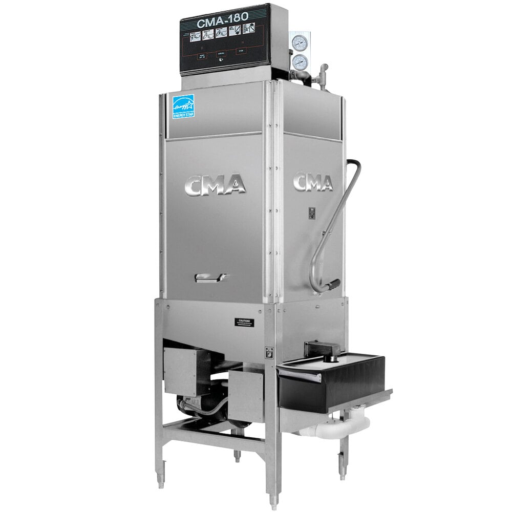 CMA Dishmachines CMA180TSB Single Rack High Temperature Straight Tall