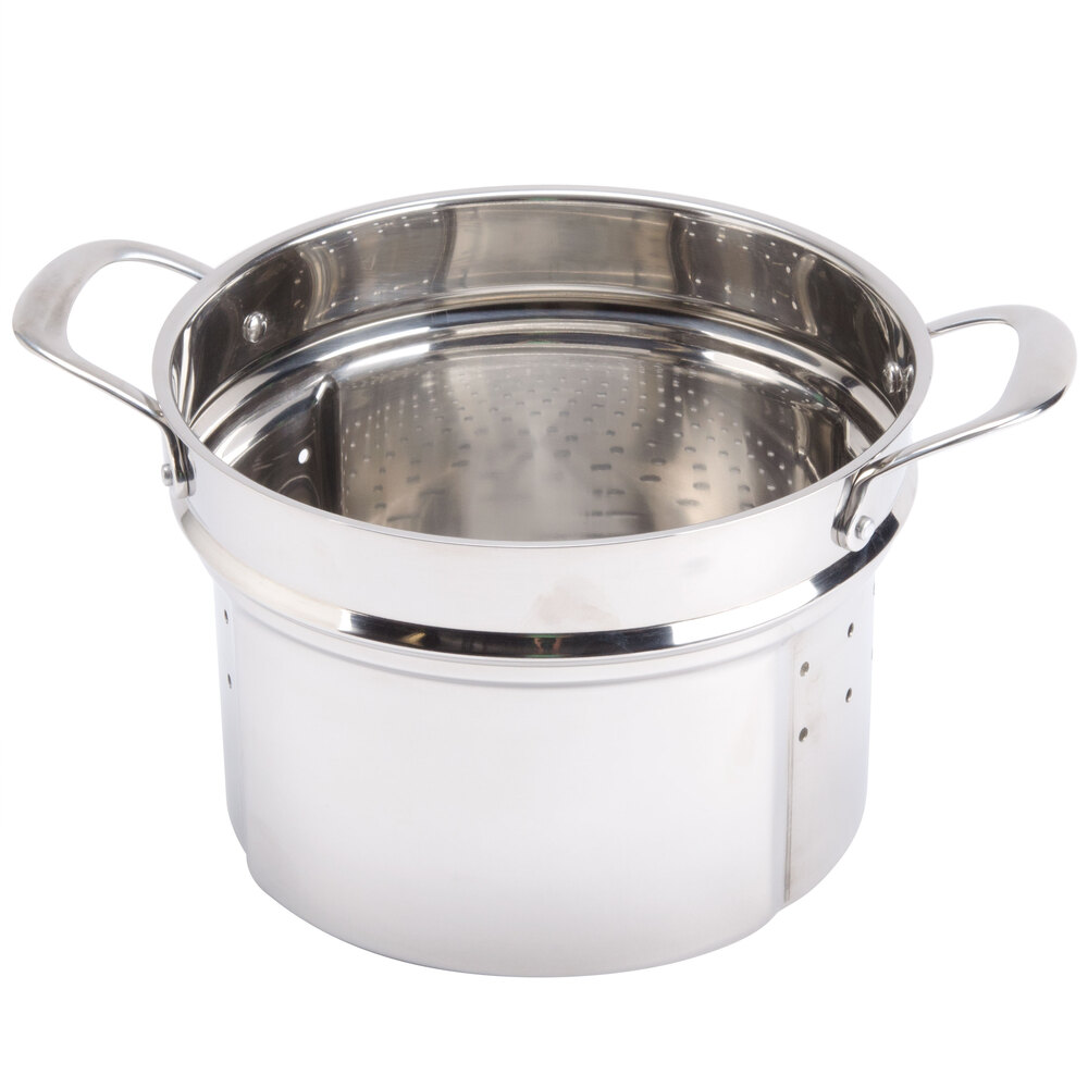 8 Qt. SelfDraining Stainless Steel Pasta Cooker / Steamer