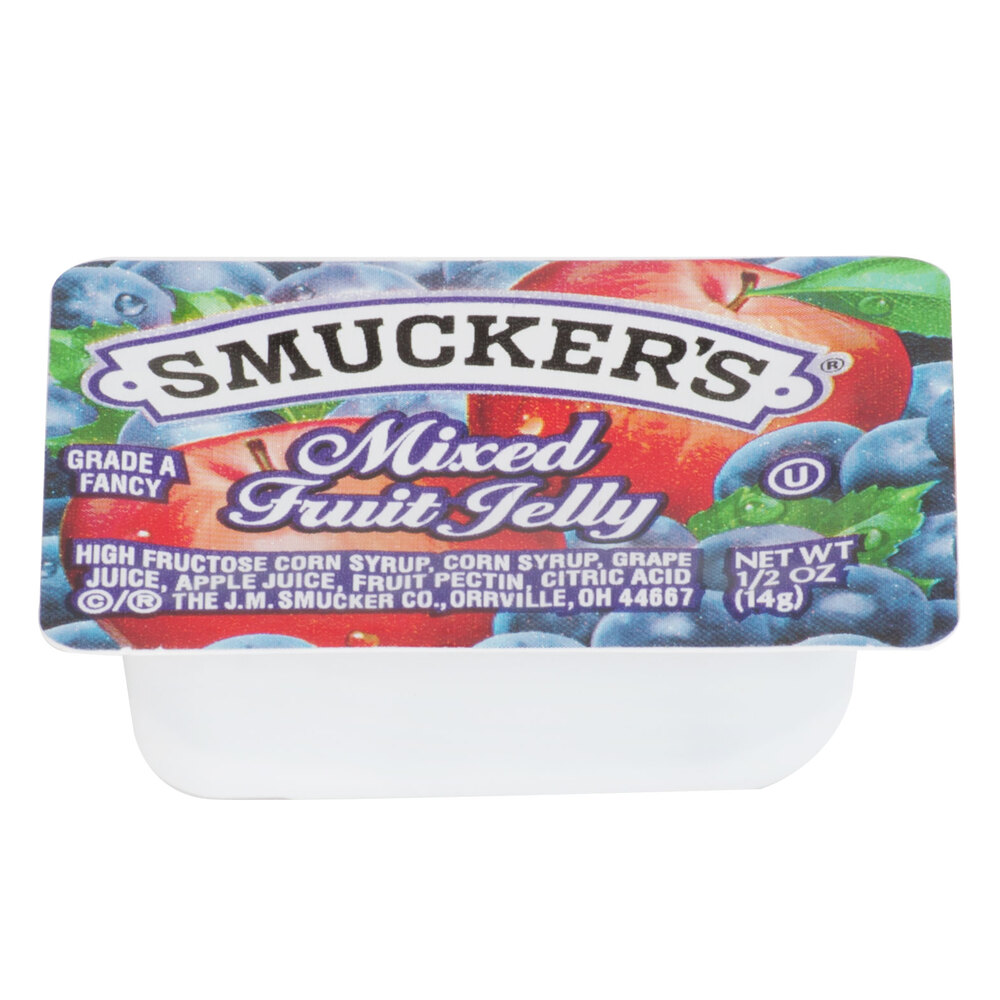 Smucker's Mixed Fruit Jelly .5 oz. Portion Cups 200/Case