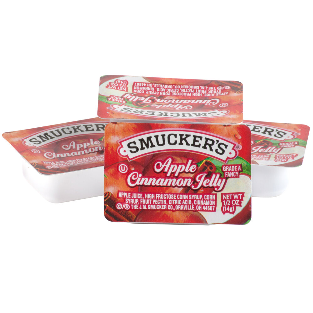 Smucker's Apple Cinnamon Jelly .5 oz. Portion Cups 200/Case