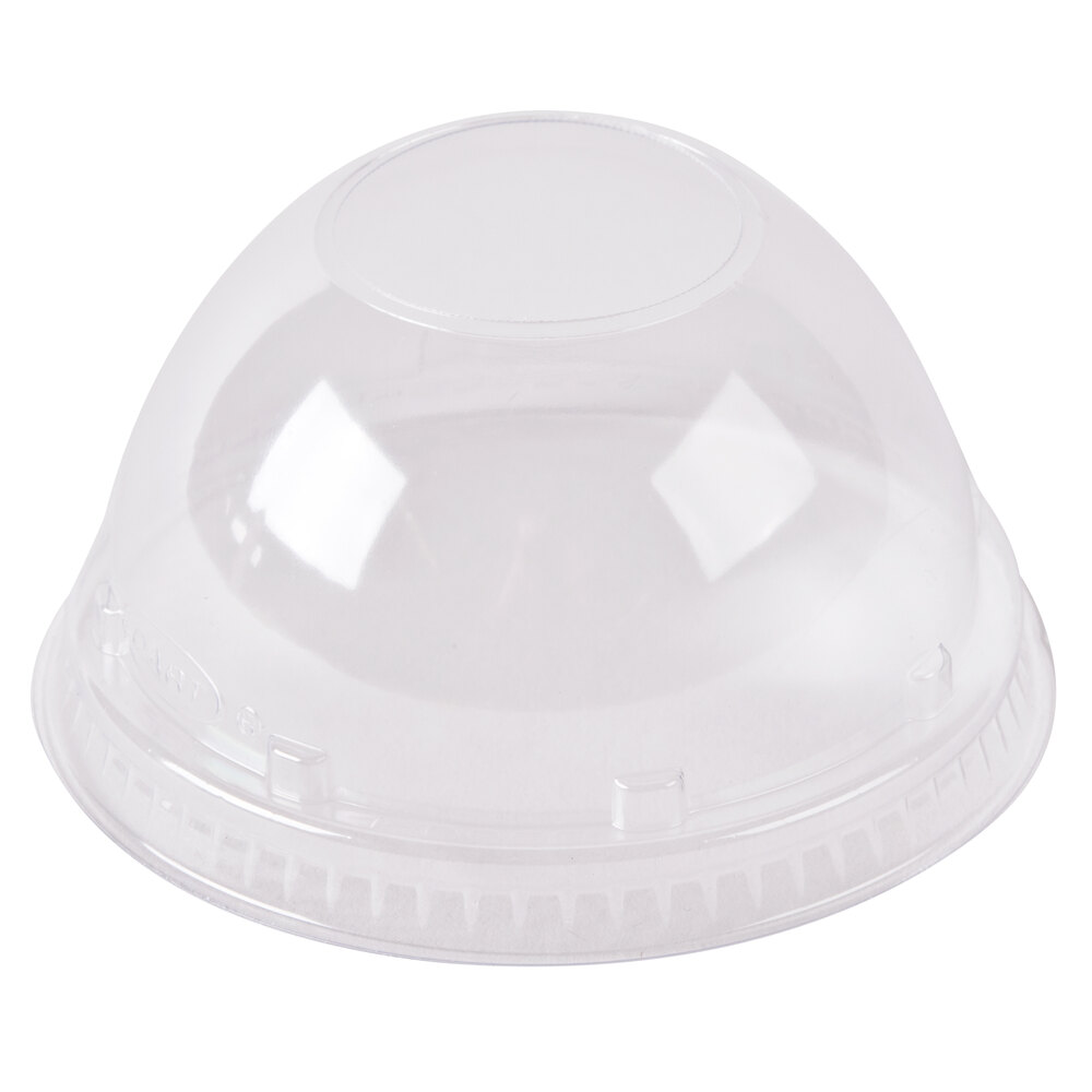 Dart Solo 16LCDH Clear PET Dome Lid with 1 1/2