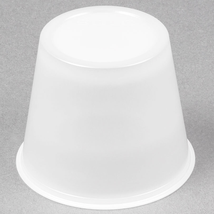 Solo P550N 5.5 oz. Translucent Polystyrene Souffle / Portion Cup 2500/Case