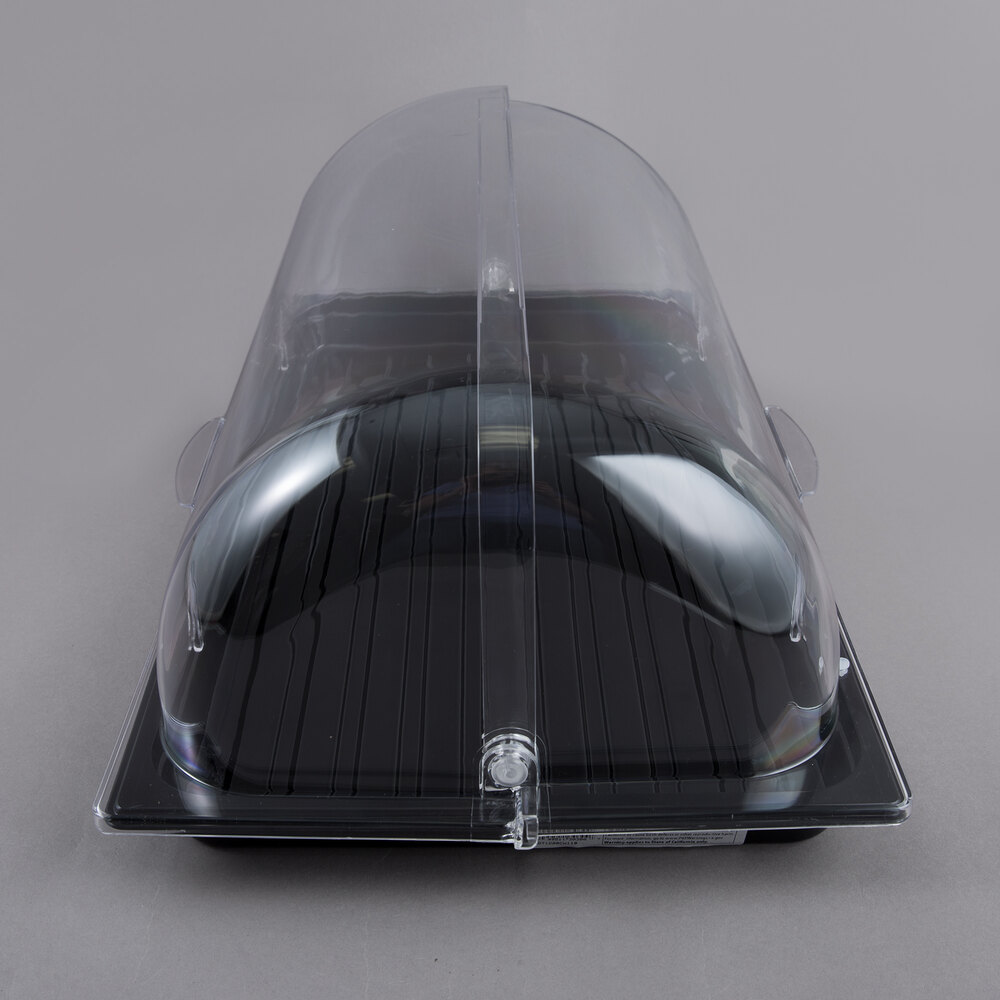 Sample and Display Tray Kit with Black Polycarbonate Tray and Roll Top