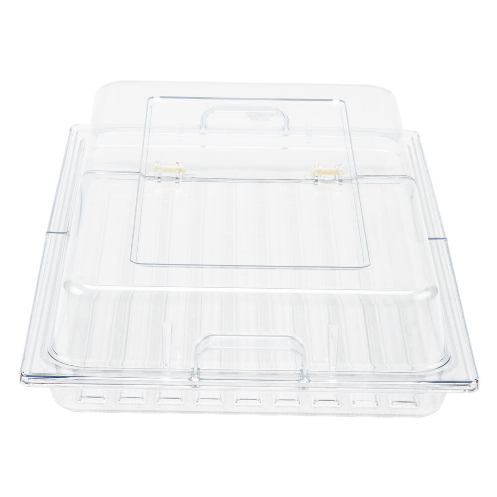 Sample and Display Tray Kit with Clear Polycarbonate Tray and Hinged Cover
