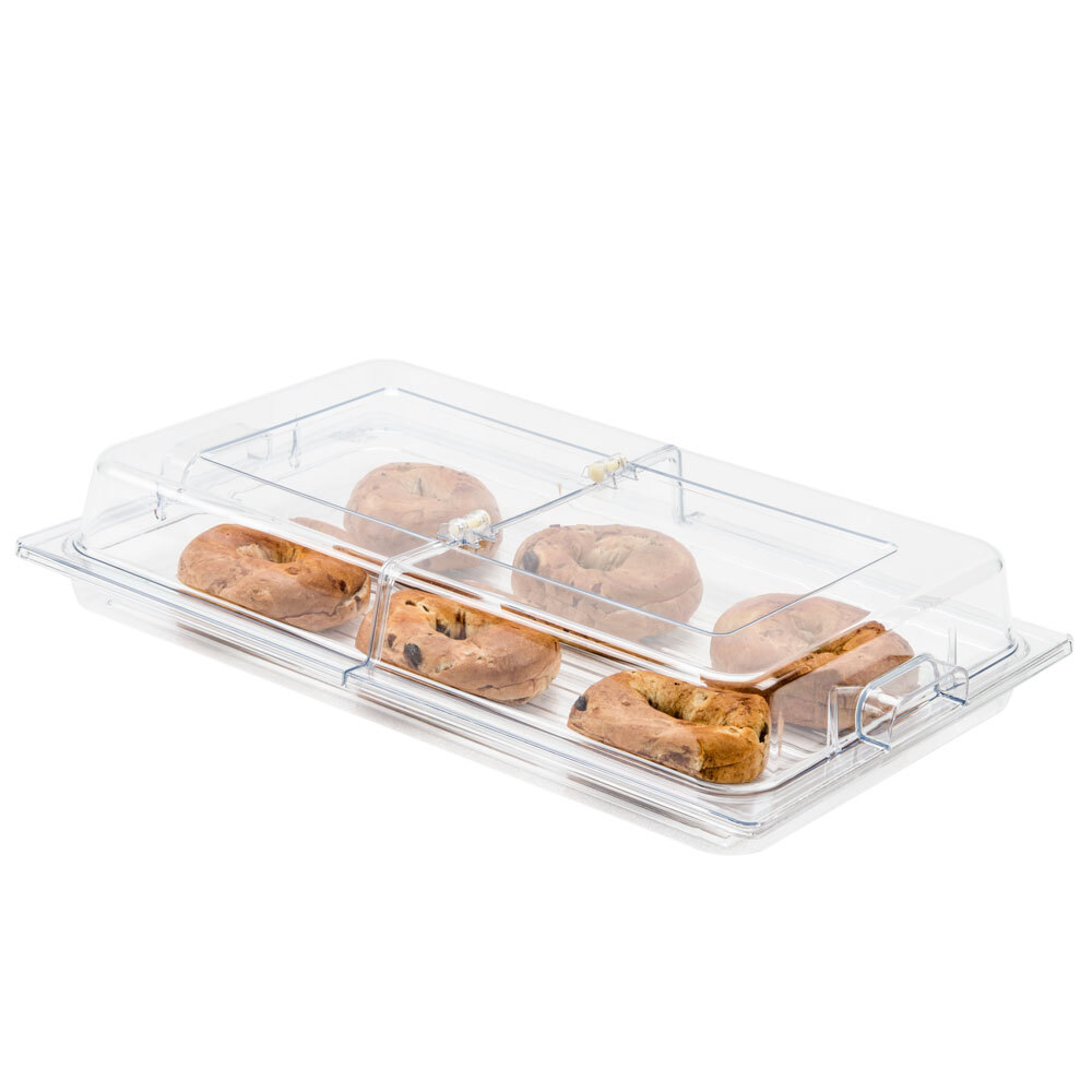 Sample and Display Tray Kit with Clear Polycarbonate Tray and Hinged Cover