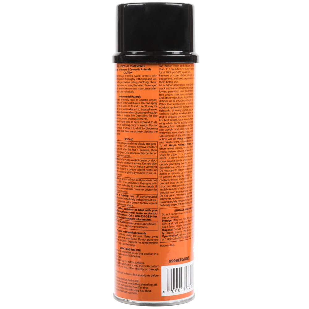 Noble Chemical Bee Gone Wasp & Spray Aerosol 12 oz.