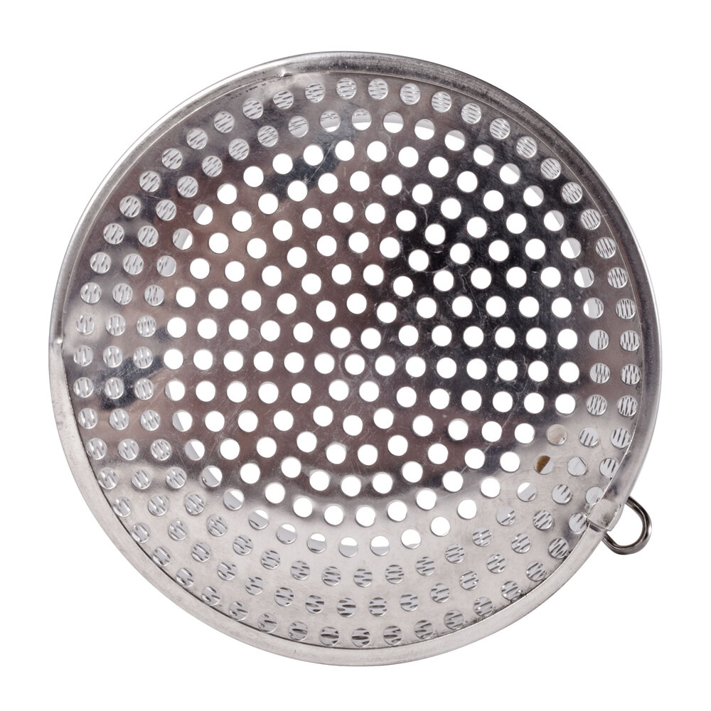 5 1/2" x 6" Stainless Steel Pasta Strainer/Blanching Basket with Wood