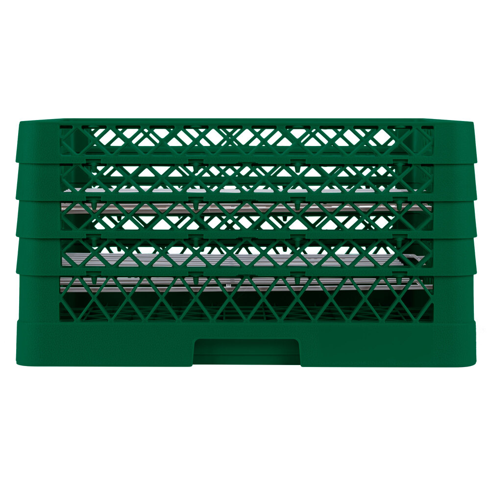 Vollrath PM32084 Traex® Plate Crate Green 32 Compartment Plate Rack