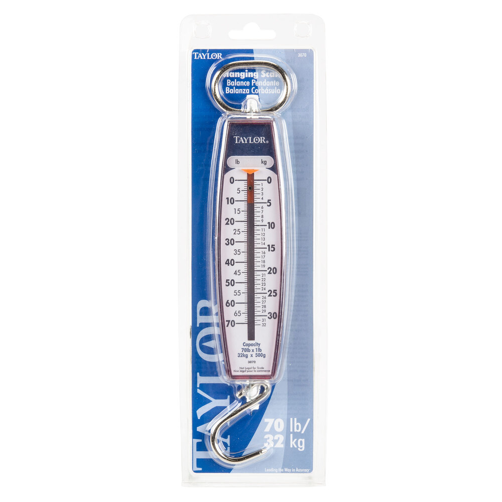 Taylor 3070 Industrial Hanging Spring Scale 70 lb. x 1 lb.