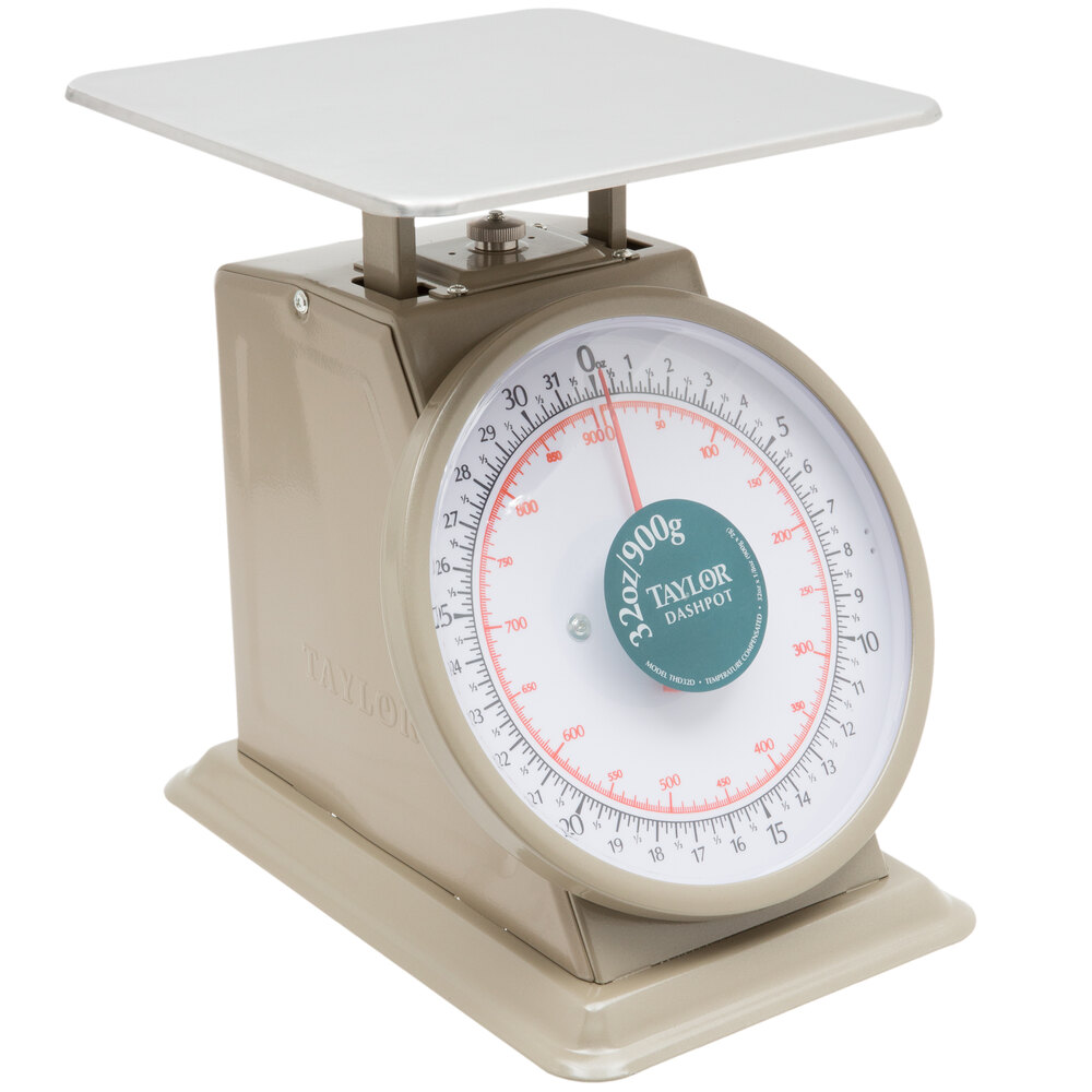 Taylor THD32D 32 oz. Heavy Duty Mechanical Portion Scale with Dashpot