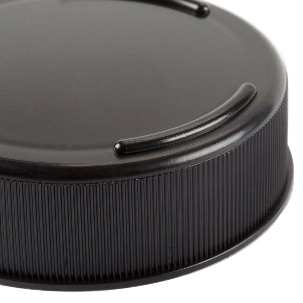 Tablecraft 53FCAPBK Solid Black End Cap for Inverted or Squeeze Bottles