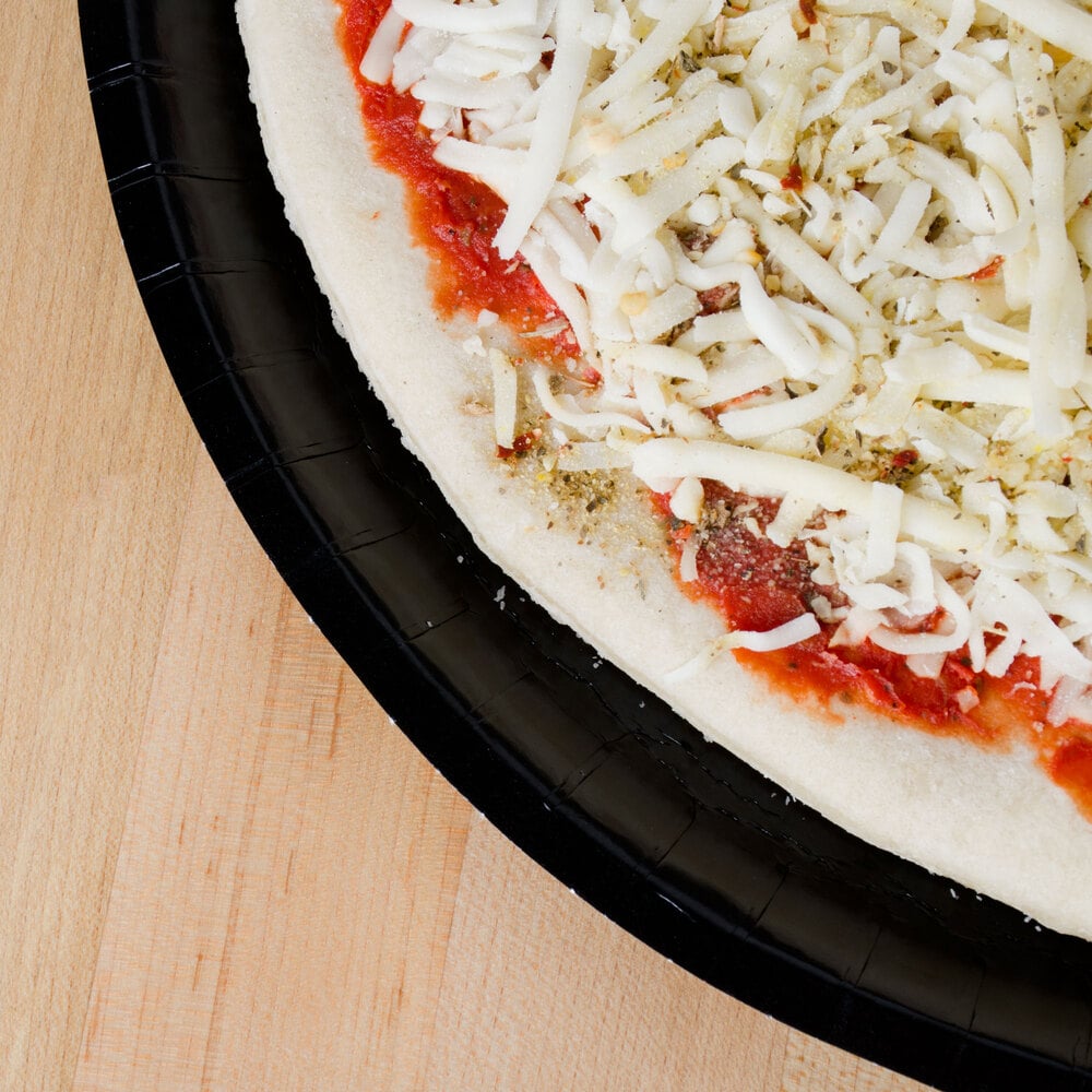 13" Take and Bake Pizza Tray Black EcoFriendly Pizza Tray