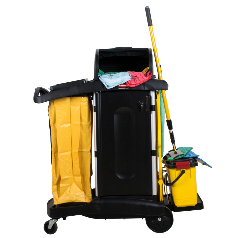 Rubbermaid 1784284 HYGEN Microfiber Janitorial Kit with Charging Bucket