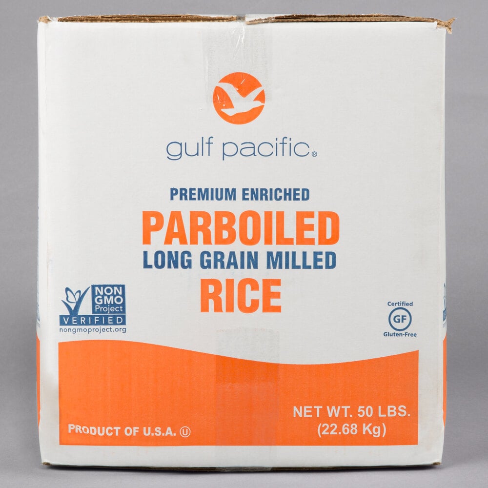 Gulf Pacific Parboiled White Rice 50 lb.