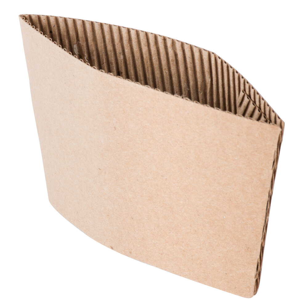 8 oz. Natural Kraft Customizable Coffee Cup Sleeve 1800/Case