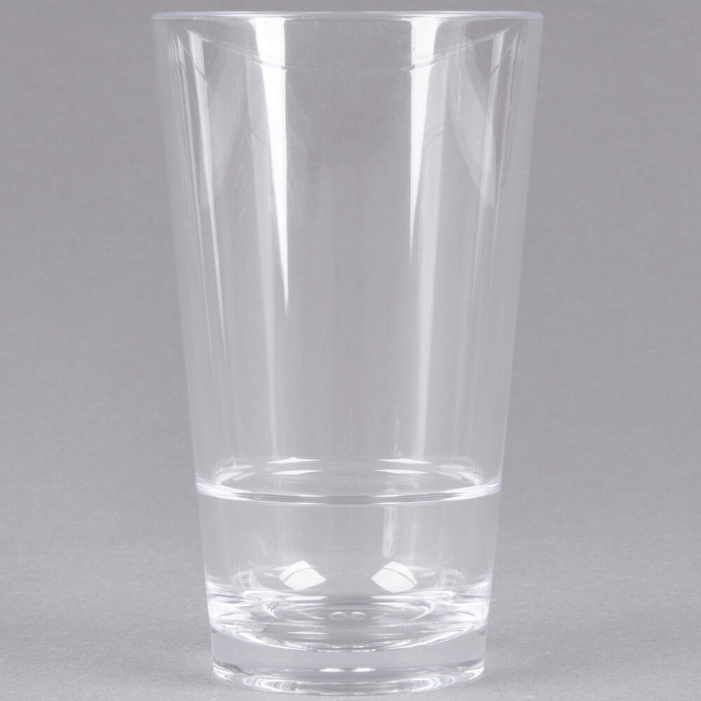 Get S 17 Cl Revo 16 Oz San Plastic Stackable Pint Glass 24 Case