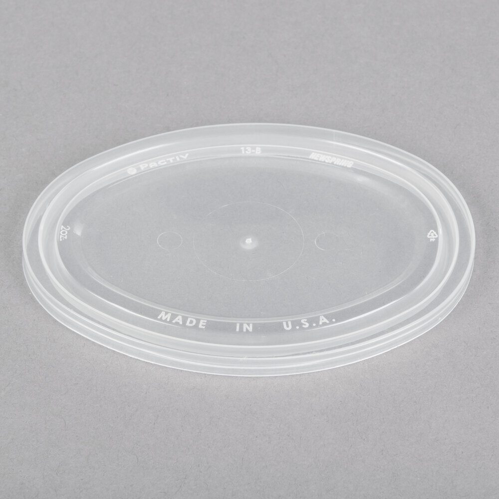 Newspring E1002LD ELLIPSO 2 oz. Clear Oval Plastic Souffle / Portion ...