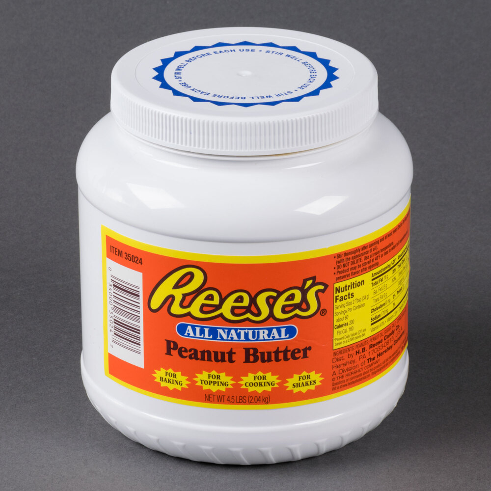REESE'S® AllNatural Peanut Butter 4.5 lb. Jar