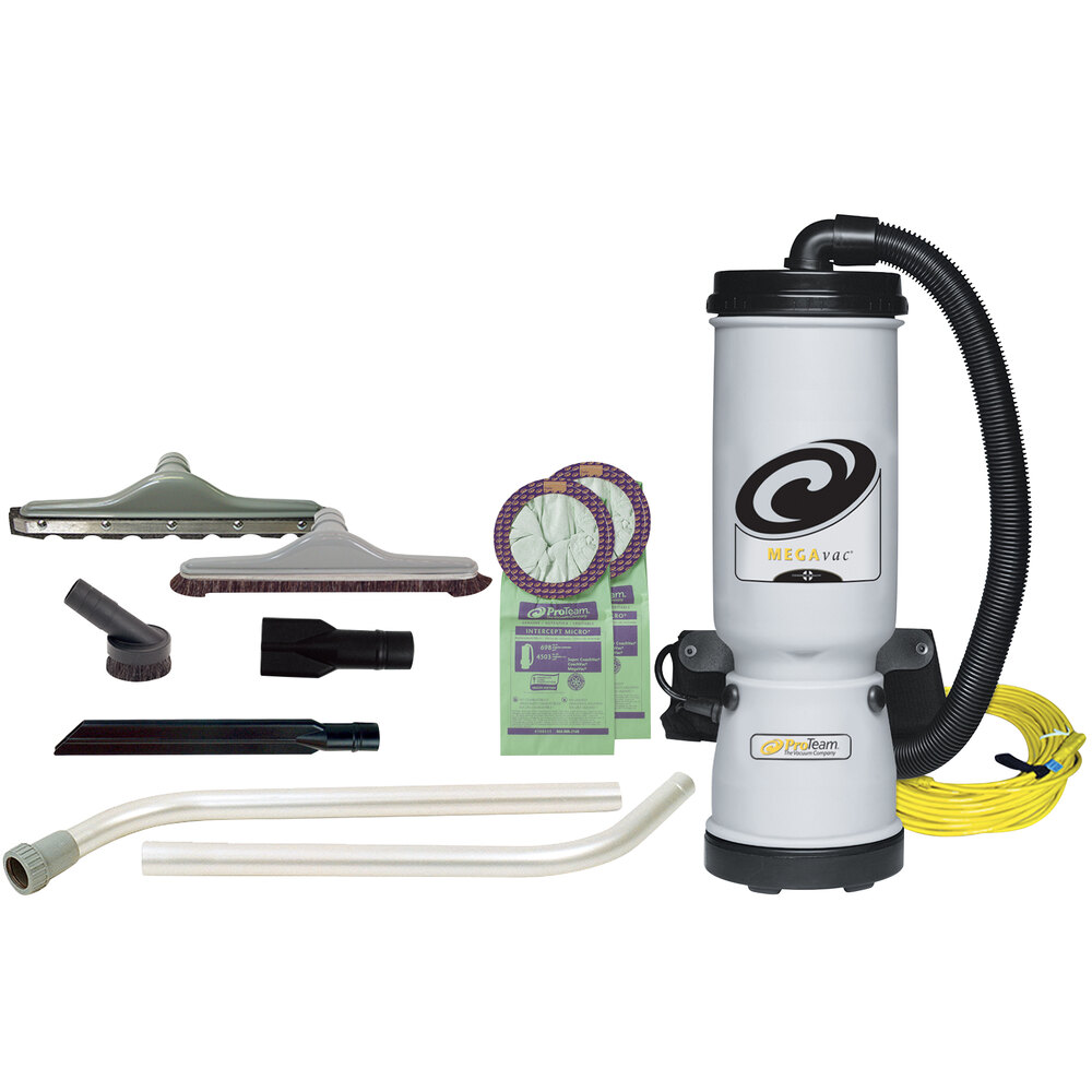 ProTeam 105892 MegaVac 10 Qt. Backpack Vacuum / Blower with Attachment
