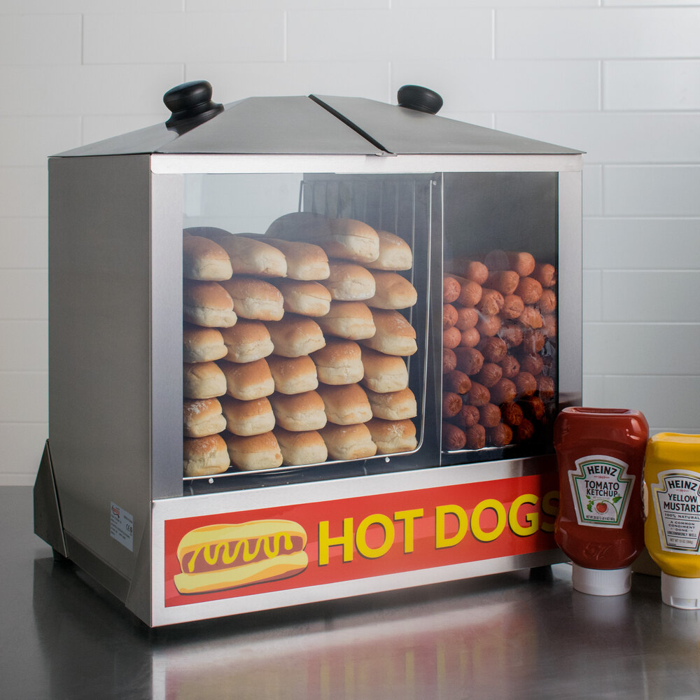 Avantco Hds 200 200 Dog 48 Bun Hot Dog Steamer Merchandiser