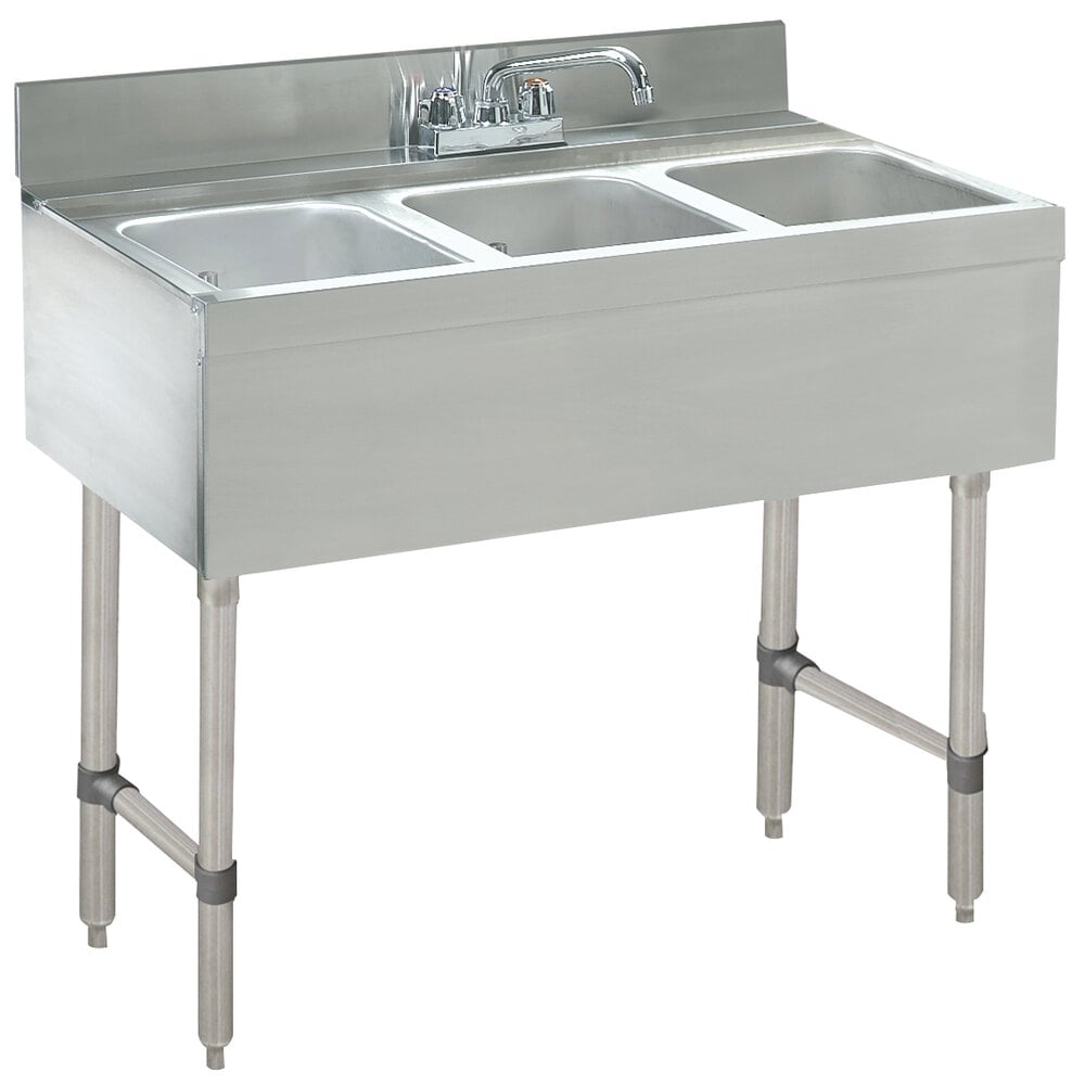 3 compartment bar sink        
        <figure class=