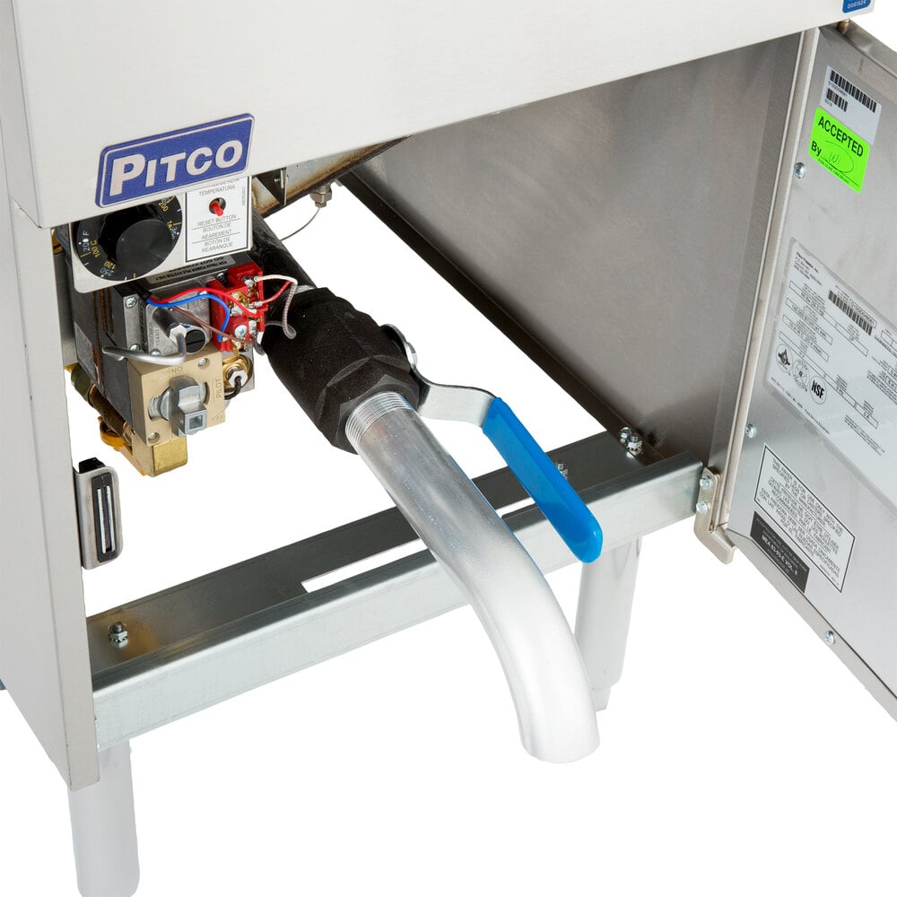 Pitco® SG18S Natural Gas 75 lb. Stainless Steel Floor Fryer