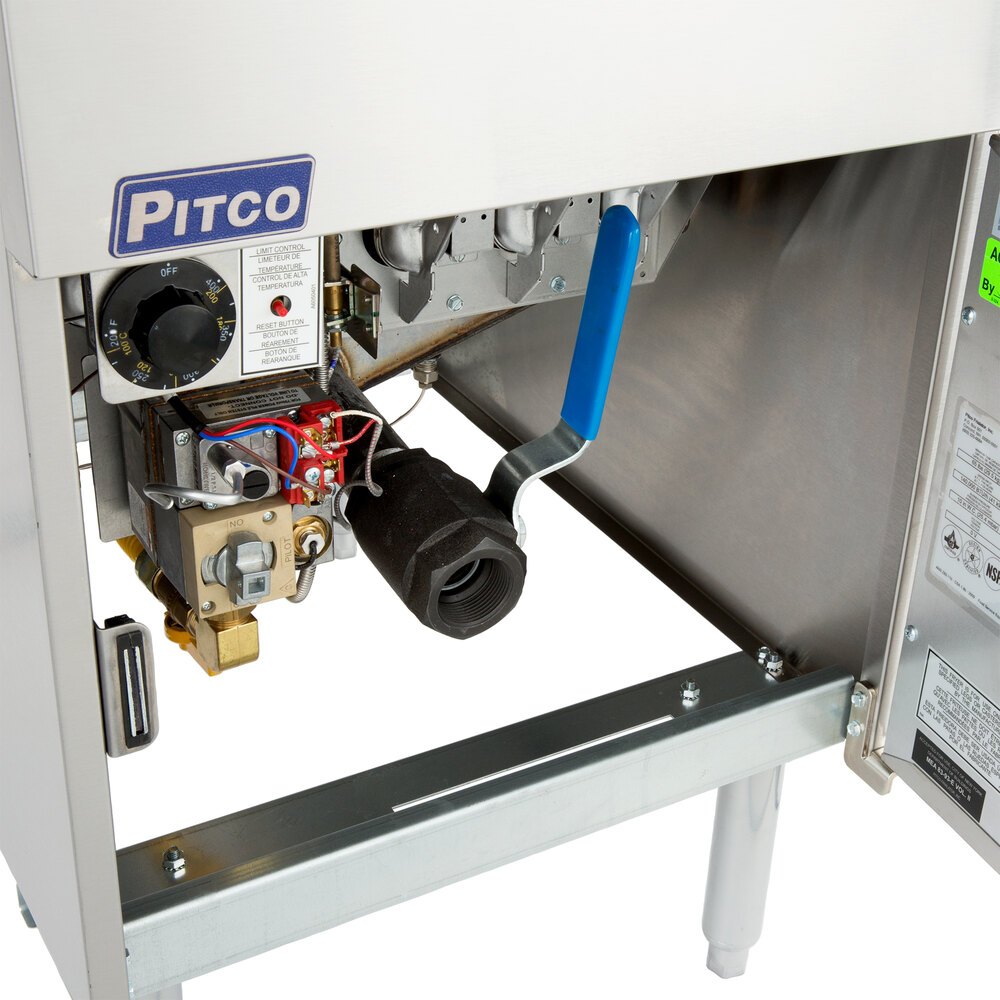 Pitco® SG18S Natural Gas 75 lb. Stainless Steel Floor Fryer