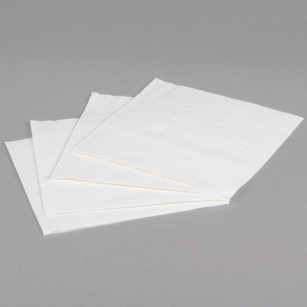 Choice White LinenFeel 1/4 Fold Dinner Napkin 800/Case