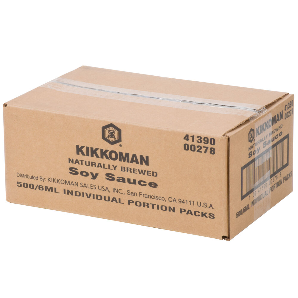 Kikkoman Soy Sauce 6 mL Packet 500/Case