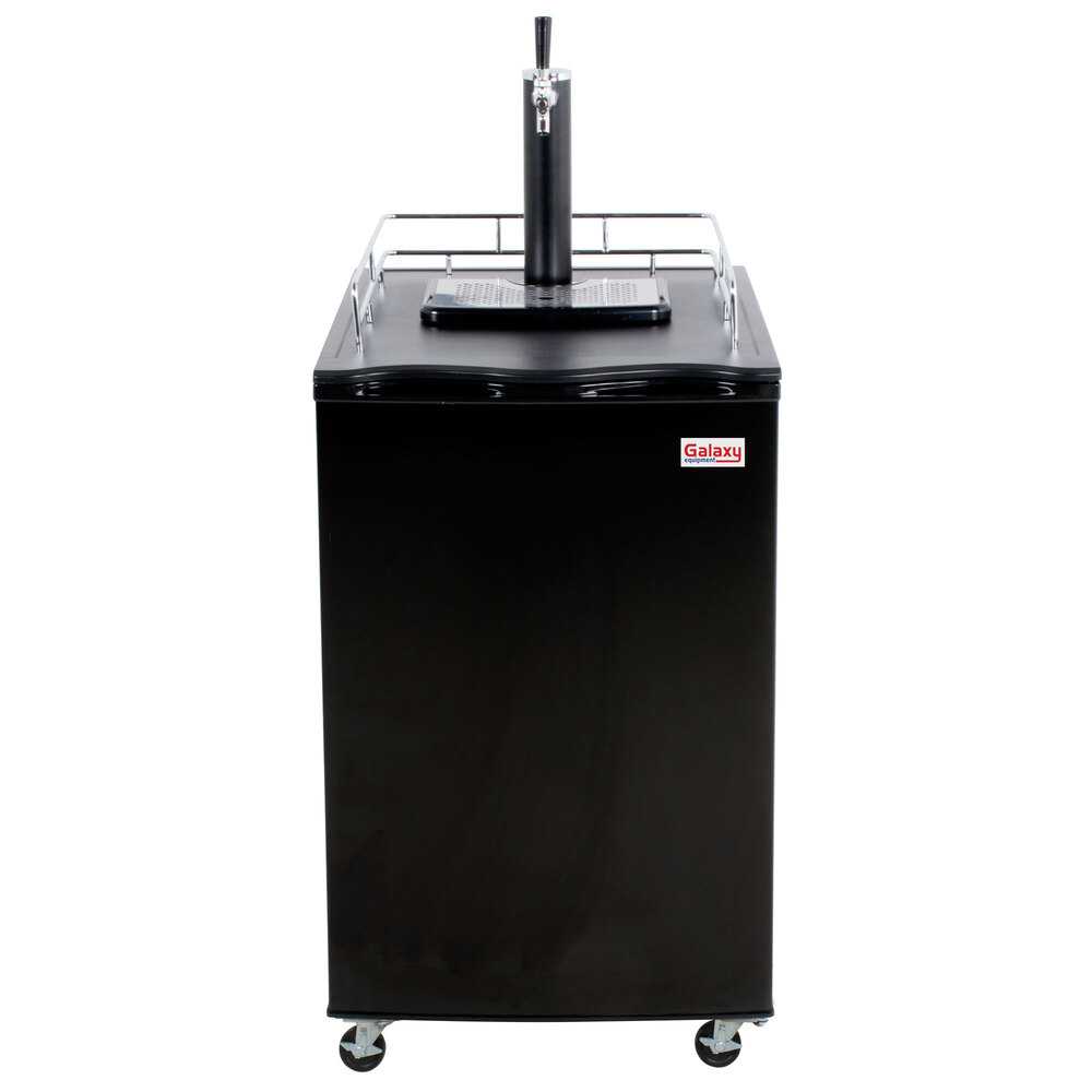 Galaxy Single Tap Kegerator Beer Dispenser Black, (1) 1/2 Keg Capacity