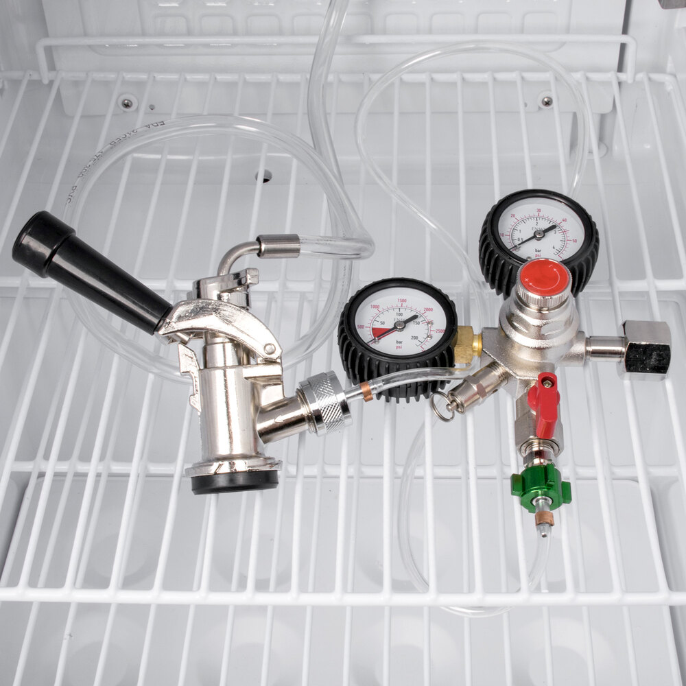 Galaxy Single Tap Kegerator Beer Dispenser Black, (1) 1/2 Keg Capacity