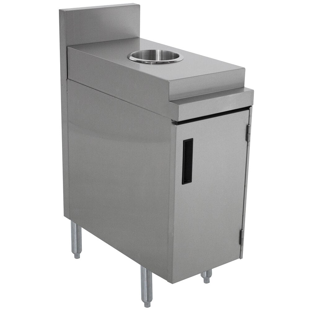 Advance Tabco PRSJT12DR Prestige Series 12" x 25" Rectangular Stainless Steel Trash Receptacle
