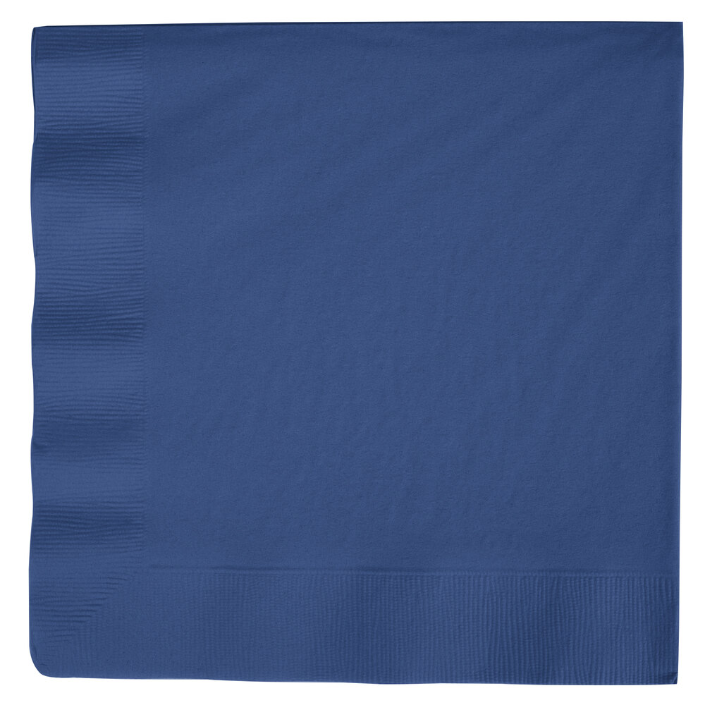 Navy Blue 3-Ply Dinner Napkin, Paper - Creative Converting 591137B ...