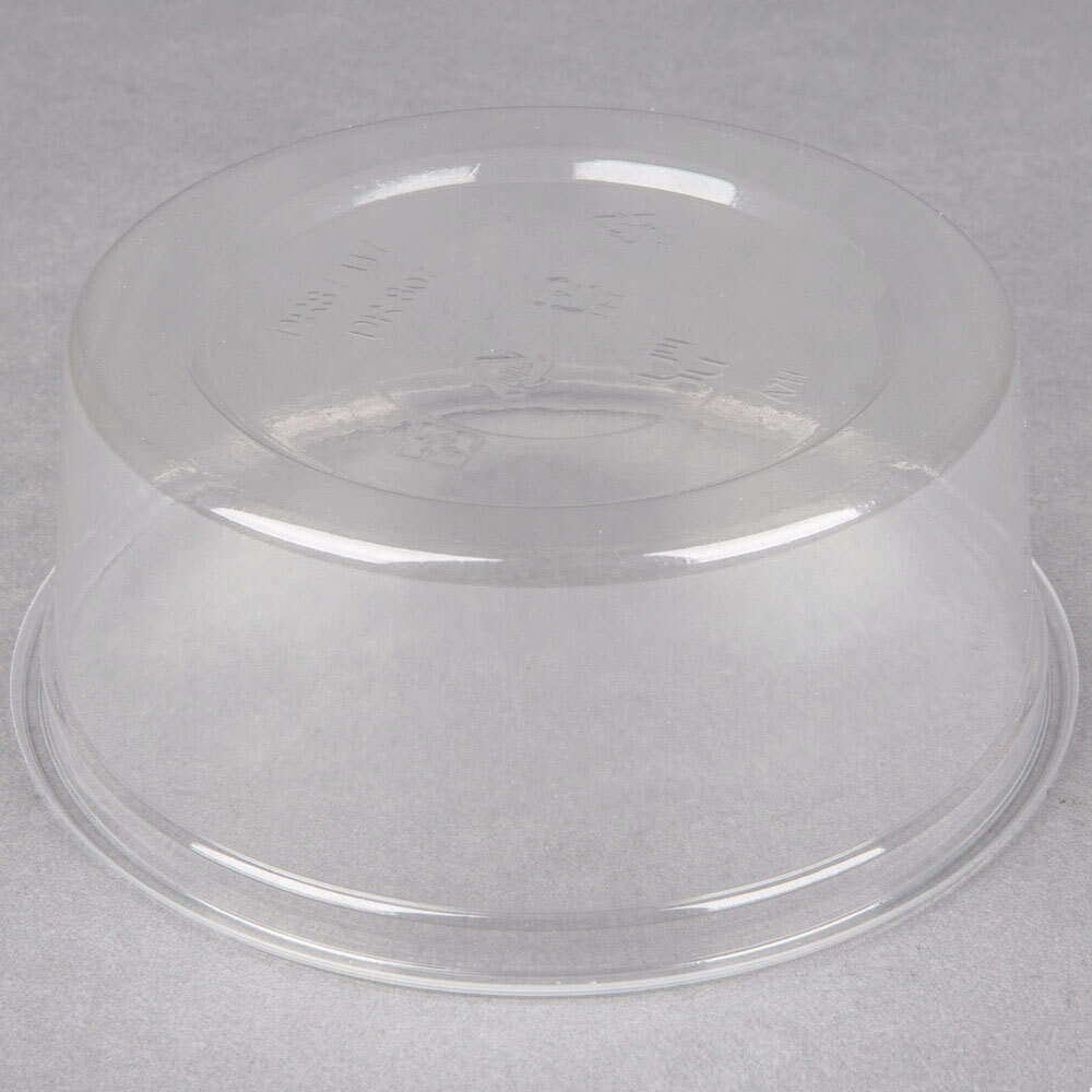 Choice 8 oz. Clear Plastic Round Deli Container 50/Pack