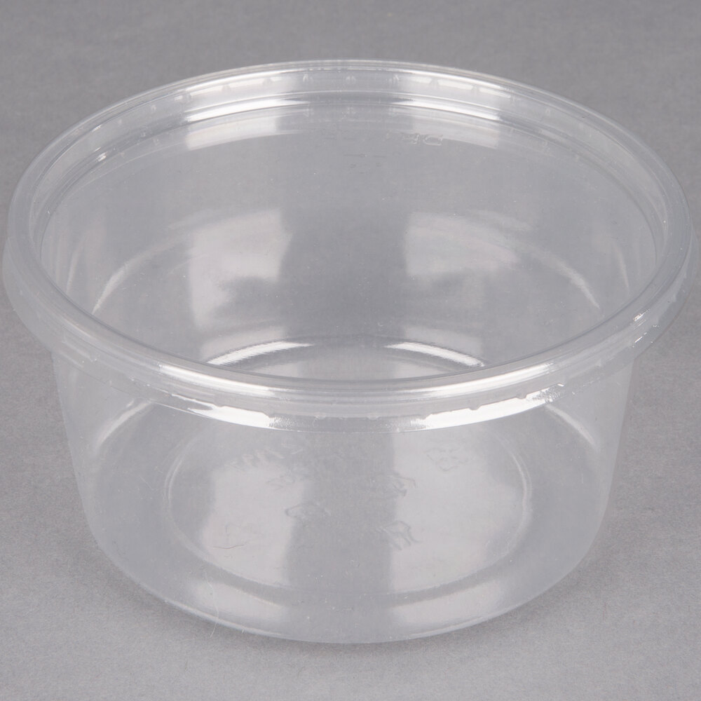 Choice Clear Plastic Round Deli Container Lid 50/Pack