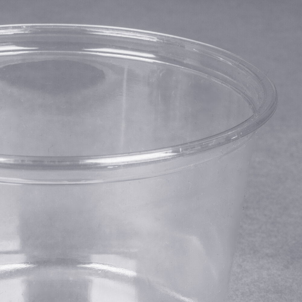 Choice 16 oz. Clear Plastic Round Deli Container 50/Pack