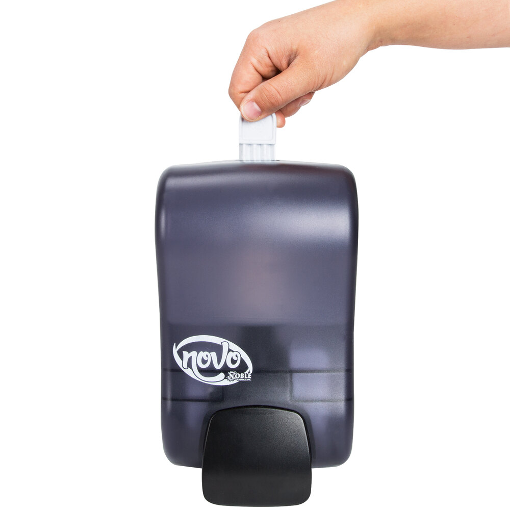 Noble Chemical Novo 30.4 oz. (900 mL) Manual Foaming Soap / Sanitizer Dispenser 5" x 4" x 8 1/2"