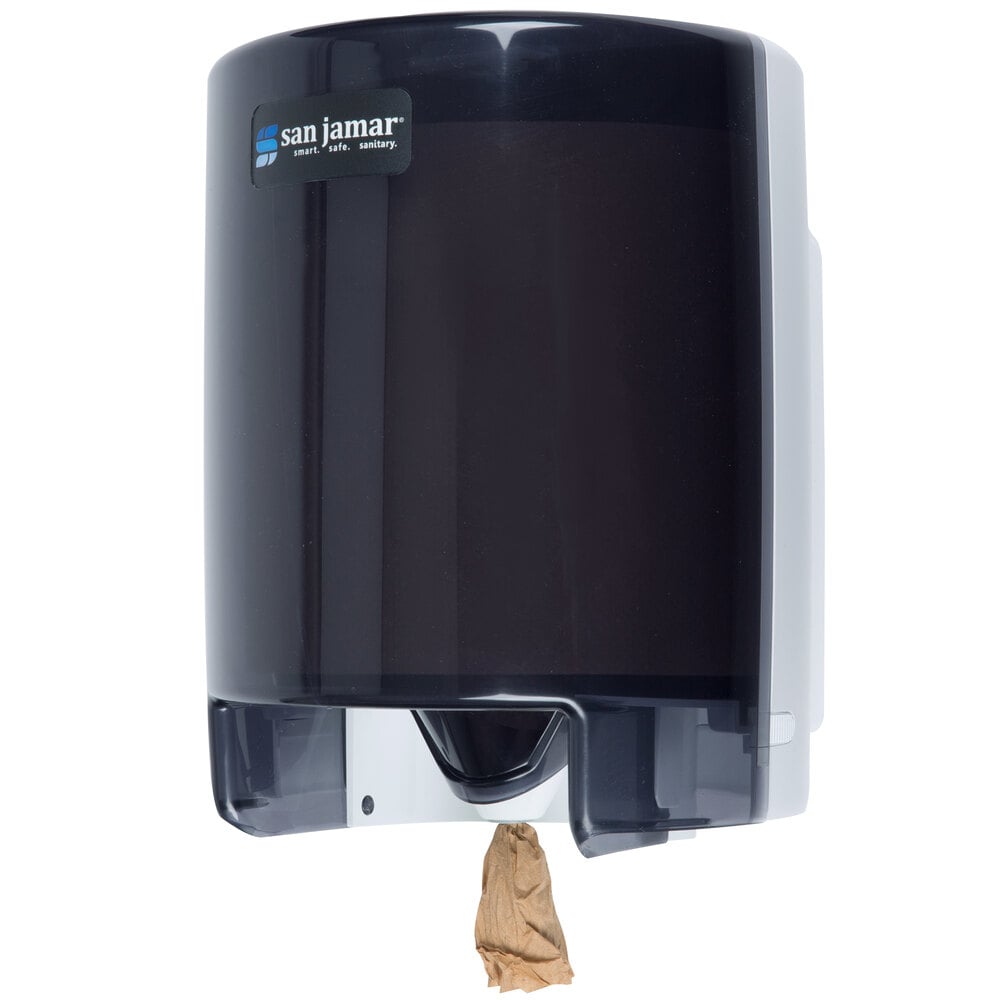 San Jamar T400TBK Center Pull Towel Dispenser Black Pearl