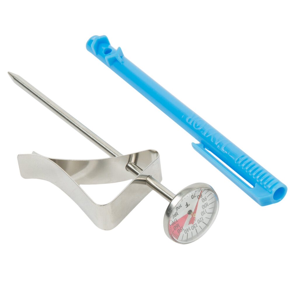 Taylor 5985N 5" Instant Read Hot Beverage and Frothing Thermometer, 70