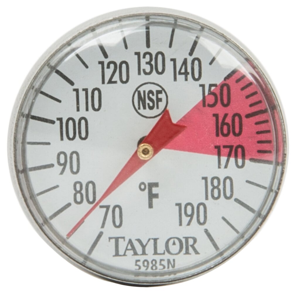 Taylor 5985N 5" Instant Read Hot Beverage and Frothing Thermometer, 70