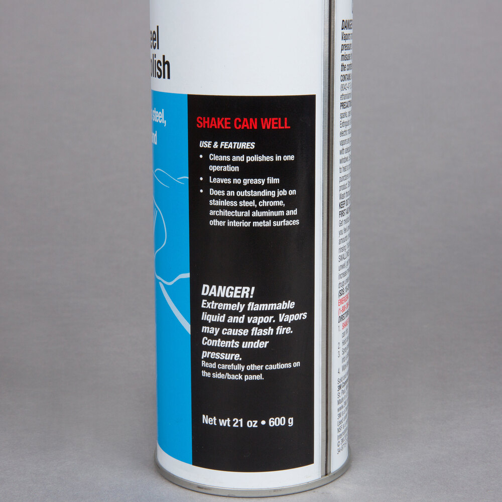 3M 14002 21 oz. Aerosol Stainless Steel / Metal Cleaner and Polish